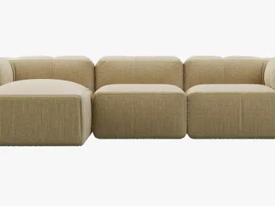 Restoration Hardware Preconfigured Fulham Left-Arm sofa 3D model