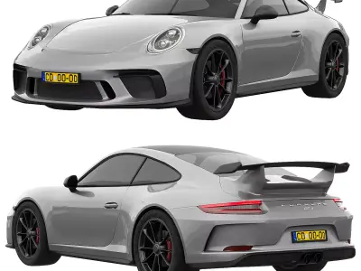 Porsche 911 Mk2 Gt3 3D model