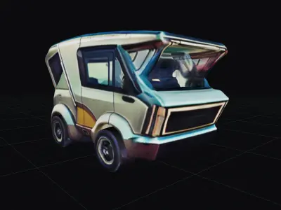 COOL CARS SolarRover no9 Collectable Model these WHEELS are HOT Low-poly 3D model