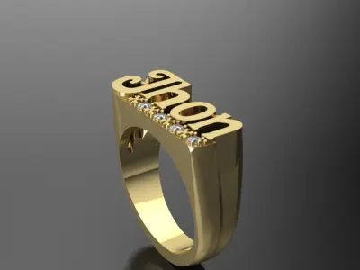 ring name JHON  3D print model
