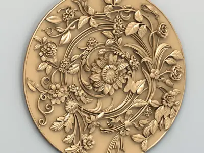 Round rosette 025 3D model