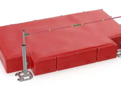 High Jump Mat Low-poly 3D model