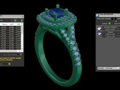  ring code 244 3D print model