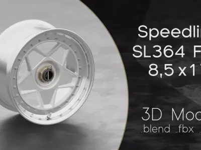 Speedline SL364 F40 Wheel 3D Model 3D model