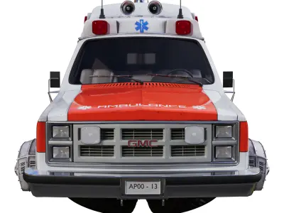 GMC Suburban Sci-Fi Ambulance 3D model
