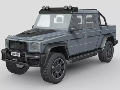 Brabus 800 XLP Low-poly 3D model