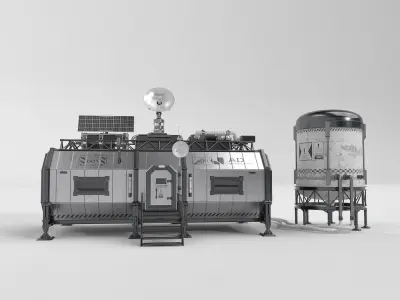 Lunar habitat  3D model