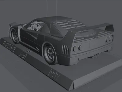 Ferrari F40   3D print model