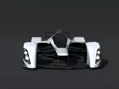 RB Formula racing Concept Low-poly 3D model