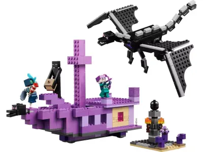 TwindBricks3D - 21264 The Ender Dragon and End Ship 3D print model