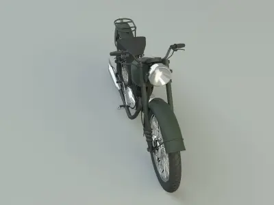 BSA BantamD1 motorcycle 3D model