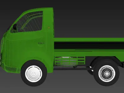 Tata Ace  Low-poly 3D model