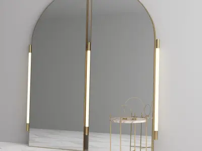 Mirror with table 3D model