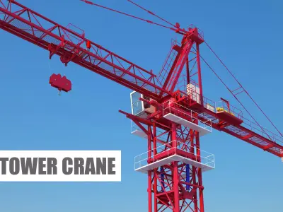Tower crane KH-310 3D model