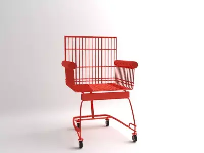 cart chair sofa armchair Free 3D model