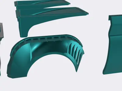 PRO TOURING MCS Low-Pro - Wide Body for 1960 Fleetside 3D print model