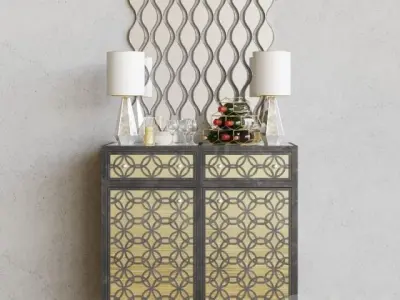 Dresser with mirror 3D model