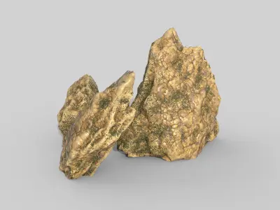 Aquarium Stones V2 3D model