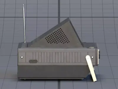 Old-fashioned TV 3D model
