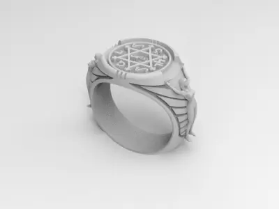 anillo rey salomon  3D print model