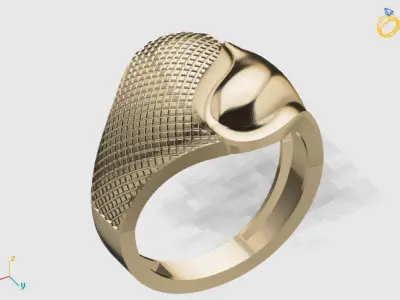 Women Plain Ring STL Models Womens Ring 3dmodels 3D print model 3D print model 54