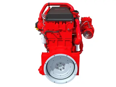 Cummins X15 Truck Engine 3D model