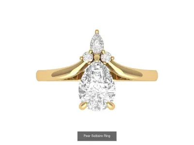 Pear Ring Collaction 3D Model Collection