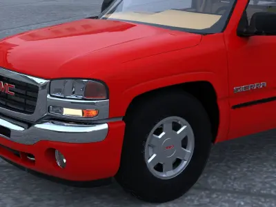 GMC Sierra 2006 Stepside - Bed 3D model