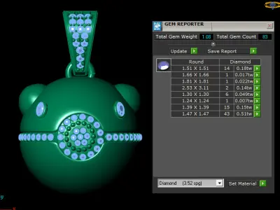 gold orb  3D print model