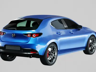 Mazda 3 hatchback 2019 3D model