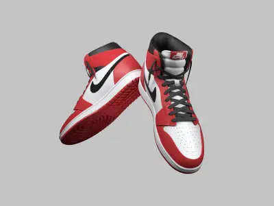 Nike Jordan Red 3D model