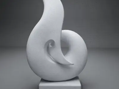 modern Abstract  sculpture 01 3D model