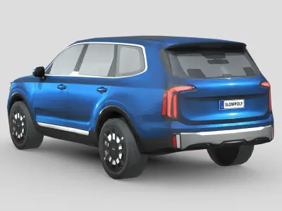 Kia Telluride 2023 Low-poly 3D model