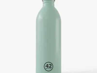 Stainless Steel Water Bottle 3D model buy