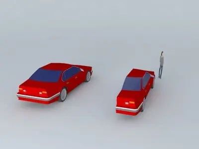 Modern concept car Free 3D model