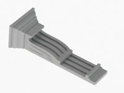Scroll Corbel 55 - 3D Printable 3D model
