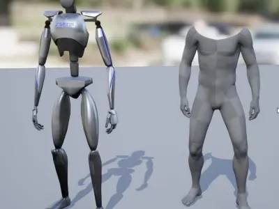 XSENS Mocap Retarget Project for Unreal Engine Free low-poly 3D model