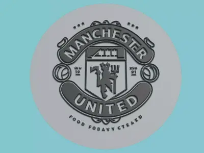 Manchester United Medallion Football 3D print model