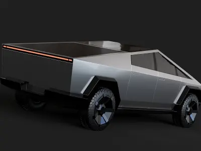 Tesla Cybertruck 3D model 10