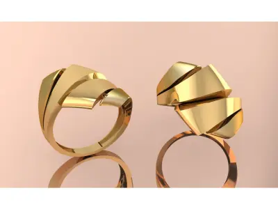 36 Ladies Rings 3D print model