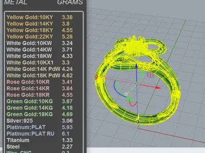 Lucky Four Leaf Clover Ring 3D print model