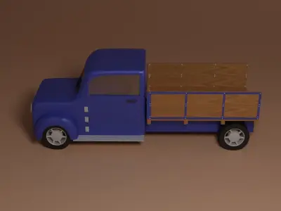 Oldschool truck 3D model