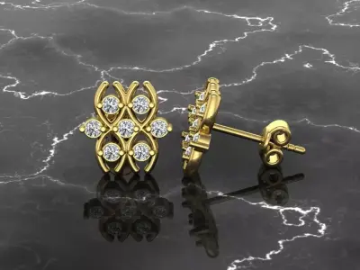 Earring Jewelry 3D print model