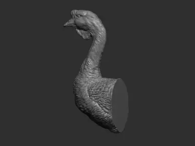 Goose Gander bust 3D print model