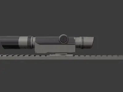 Ultra-Precision Sniper Rifle Scope 3D model