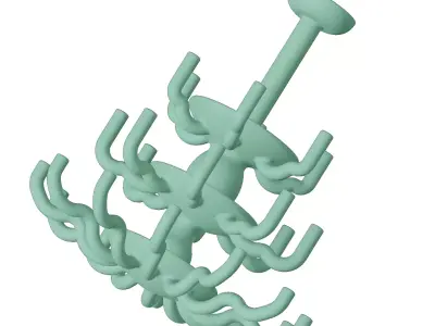 Plastic Premium Chandelier Toy 3D model