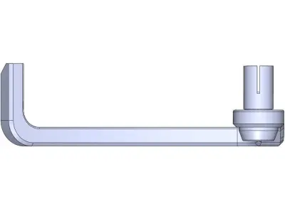 MOTORCYCLE BRAKE LEVER GUARD 3D print model