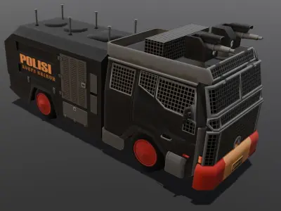 Van 3D Model Low-poly 3D model