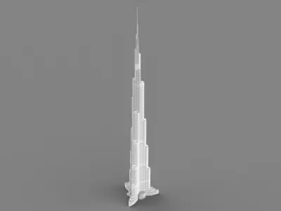 Burj Khalifa  3D model