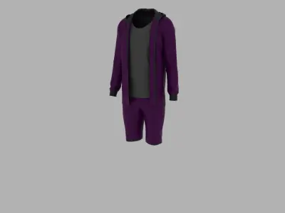 Sport Suit Low-poly 3D model